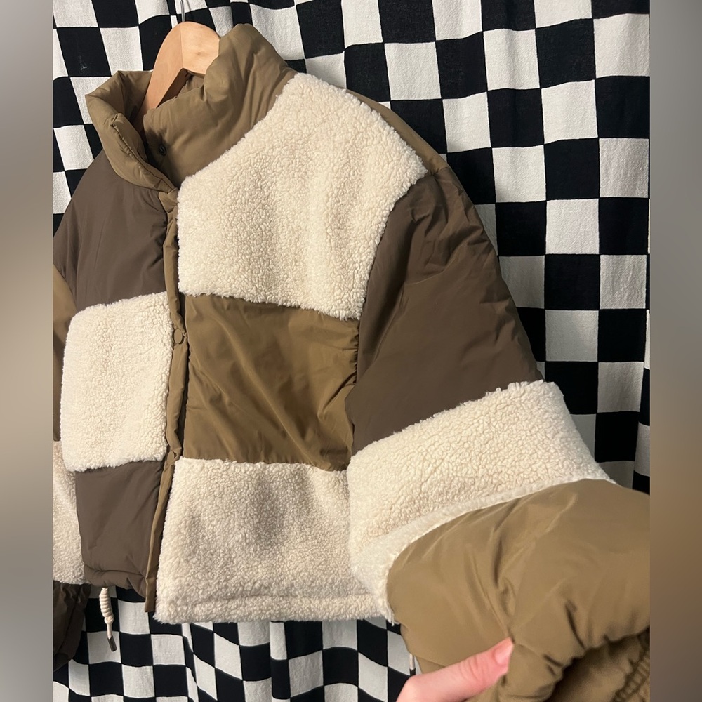 Elodie Colorblock Patchwork Puffer Jacket - image 4